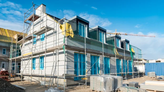 Percentrage woningen in aanbouw