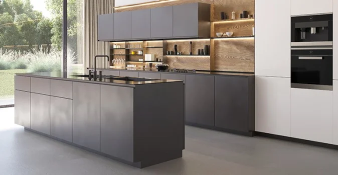 gietvloer in nieuwe keuken