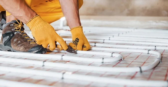 Vloerverwarming leggen